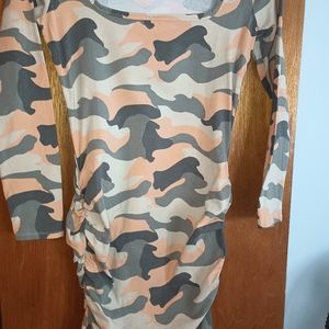 PeachCamo rouched Venus dress